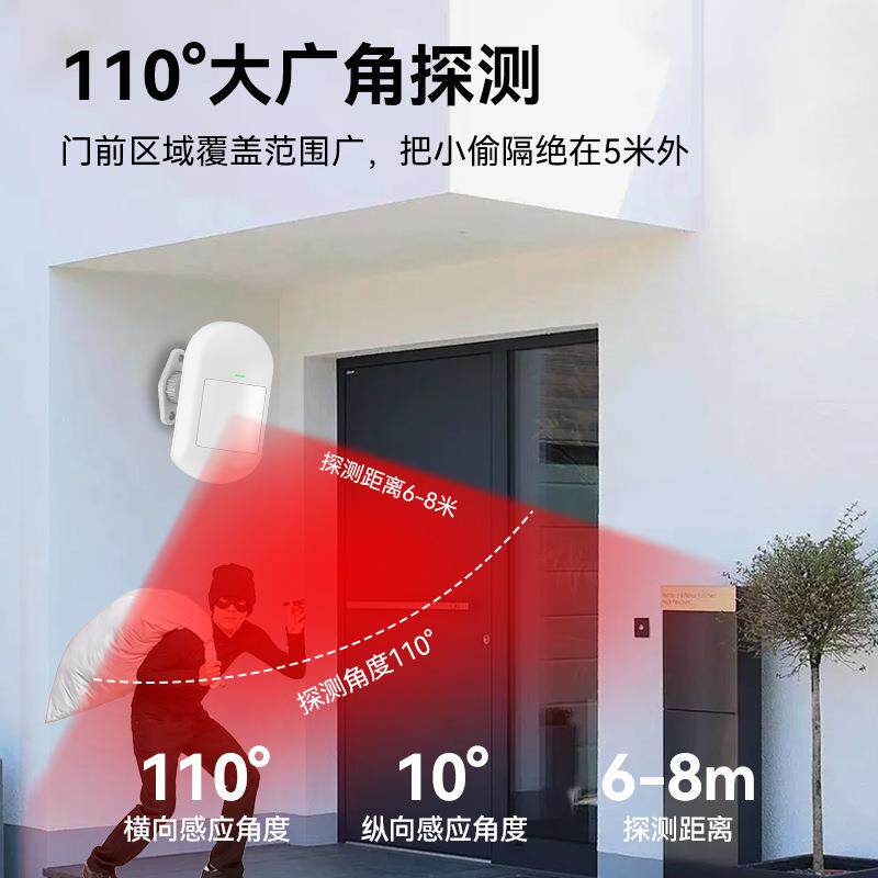 AE66无线主机探测报警器人体感应无线安防报警系统家用店铺卧室