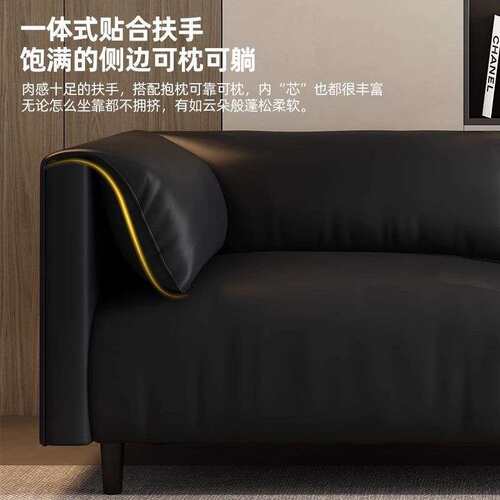 轻奢小户型简约现代卧室公寓出租房服装店休息区接待猫抓皮布沙发