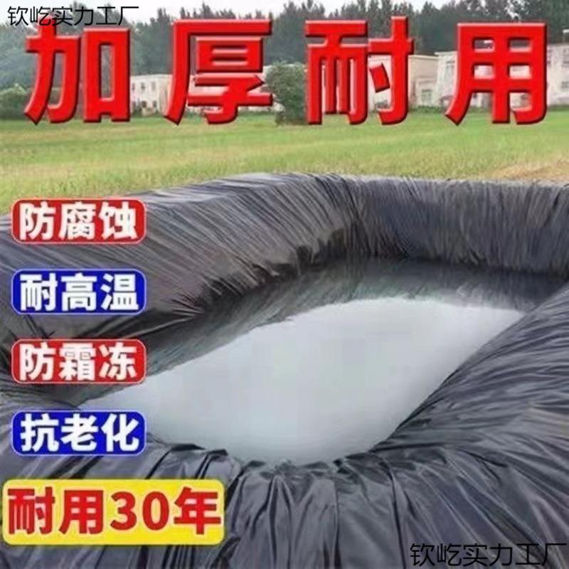 鱼塘防渗膜防漏土工膜黑色薄膜鱼池专用加厚蓄水池膜防水布鱼塘膜