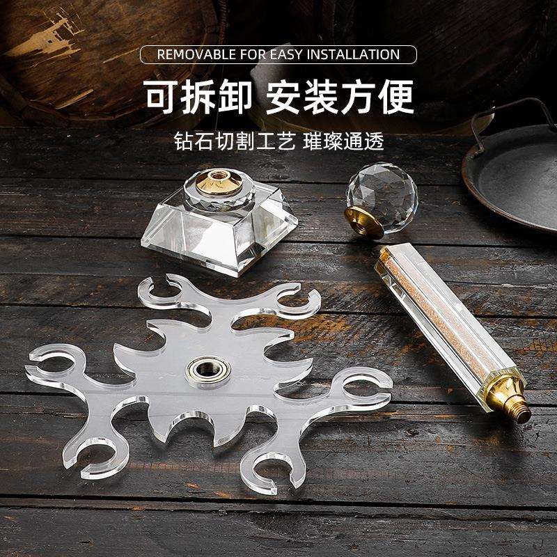 高档水晶红酒杯架挂创意客厅摆件吊高脚杯架倒挂悬挂收纳架子家用