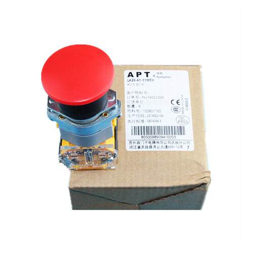 原装APT/上海二工LA39-A 蘑菇头急停按钮 LA39-A1-R20Z1/r-JW