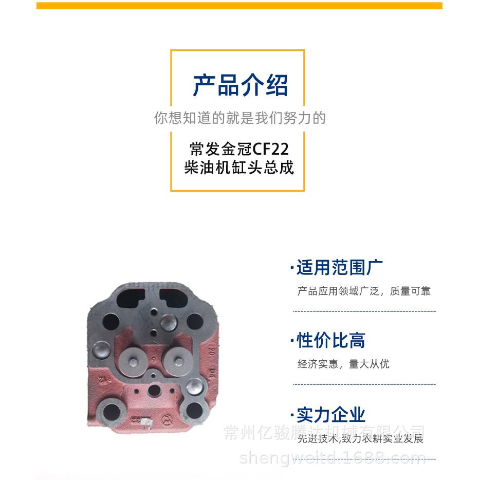 厂家直销 常发金冠柴油机缸头总成 气缸盖总成 CF22 CF28主机配套