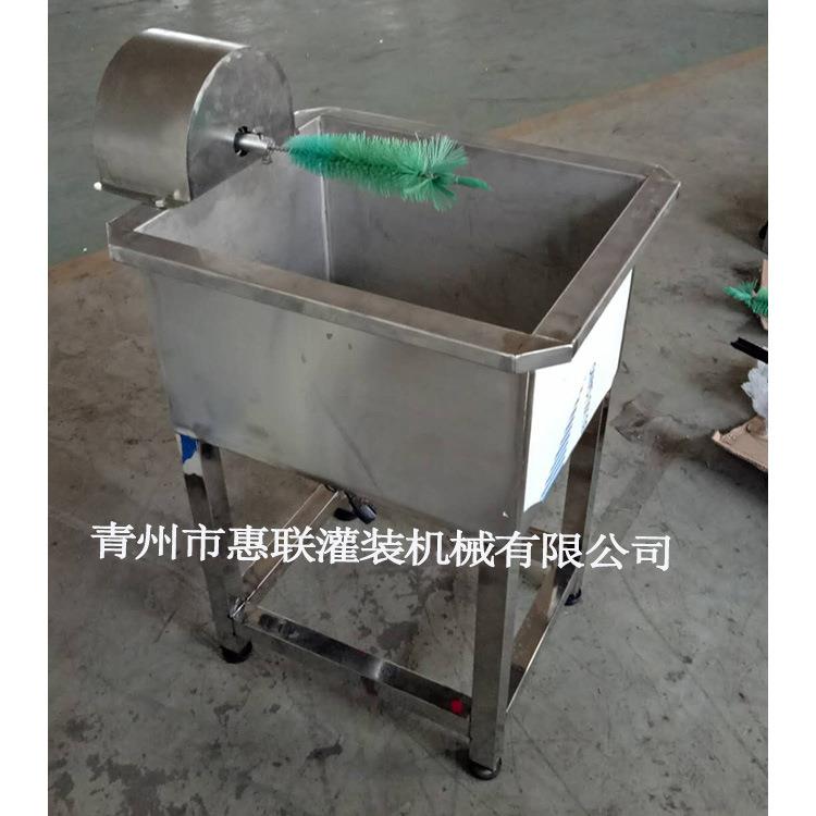 【惠联】奶吧用洗瓶机 半自动洗瓶机 毛刷式刷瓶机保修一年
