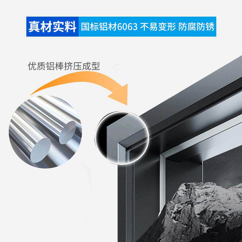 小区自建房封阳台窗户断桥铝合金门窗家用卧室隔音钢化玻璃平开窗