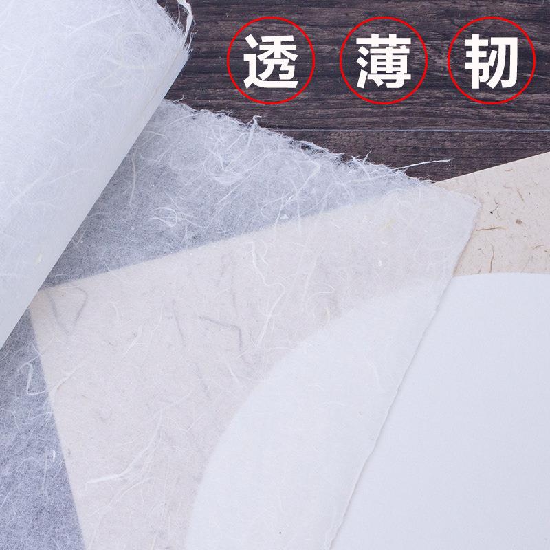 手工云龙皮纸生宣云龙宣纸八尺云龙白色本色仿古色清水云龙书法