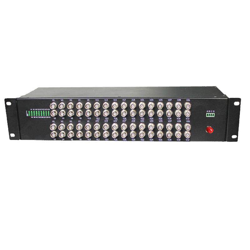 64路模拟数字视频光端机64V1D RS485反向数据反向485 64CH BNC