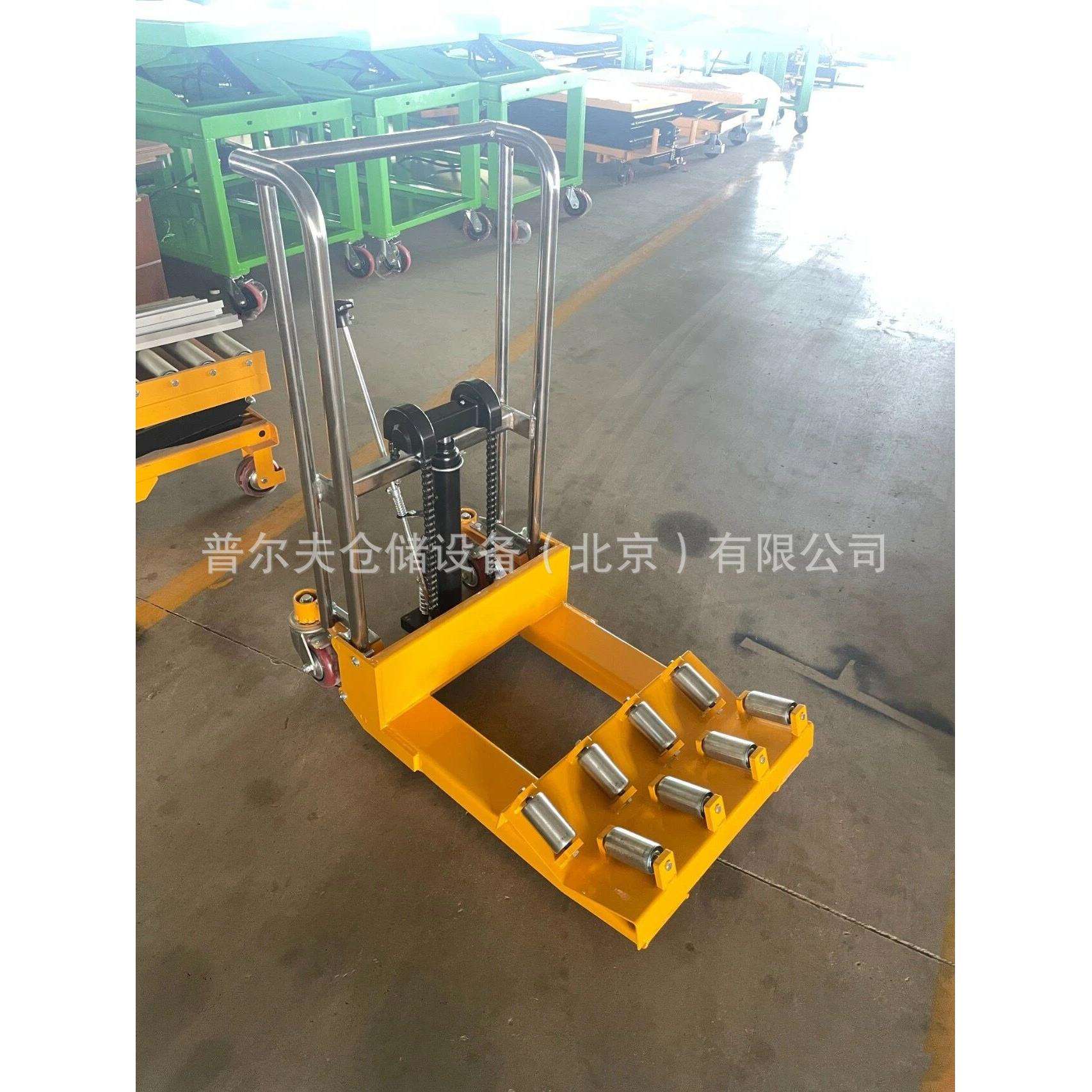 非标轻型手动半电动堆高车液压叉车模具工位车北京厂家平板货叉