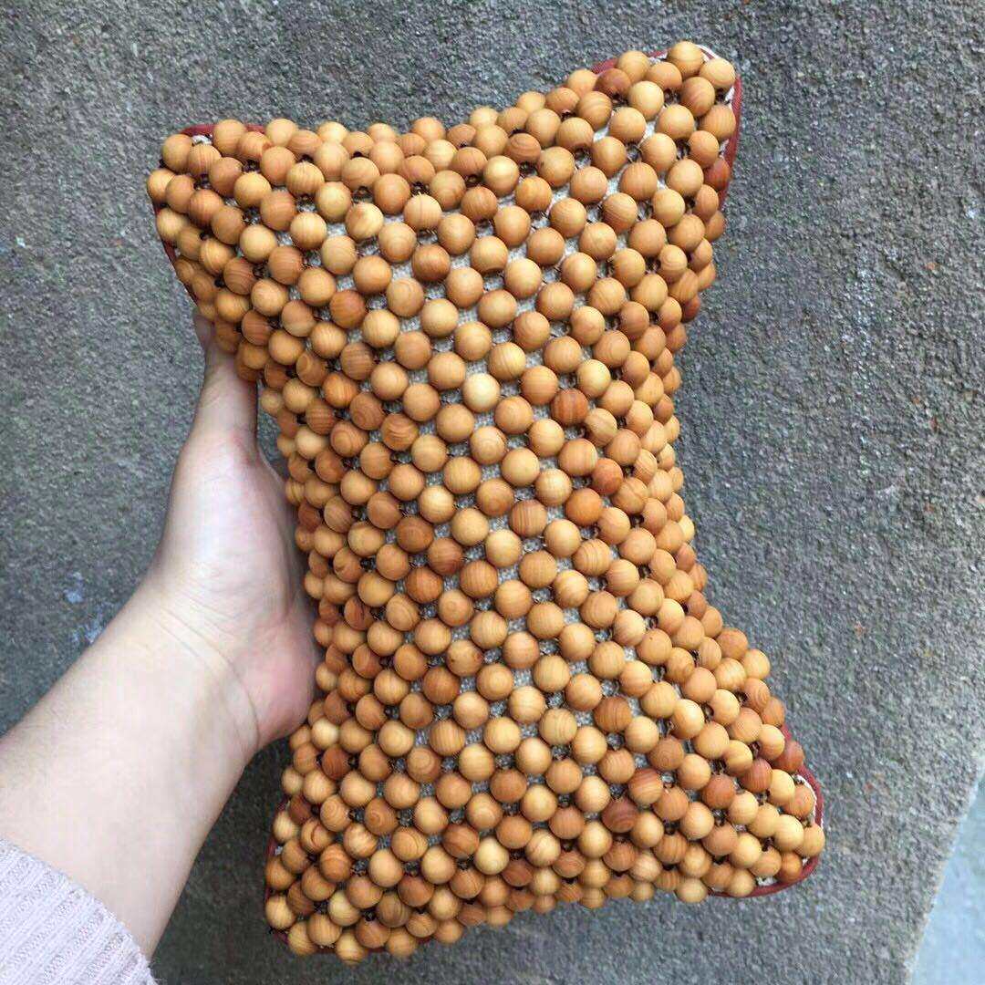 崖柏车枕头 1.0崖柏珠子 汽车颈椎靠枕 车枕内饰靠垫枕头