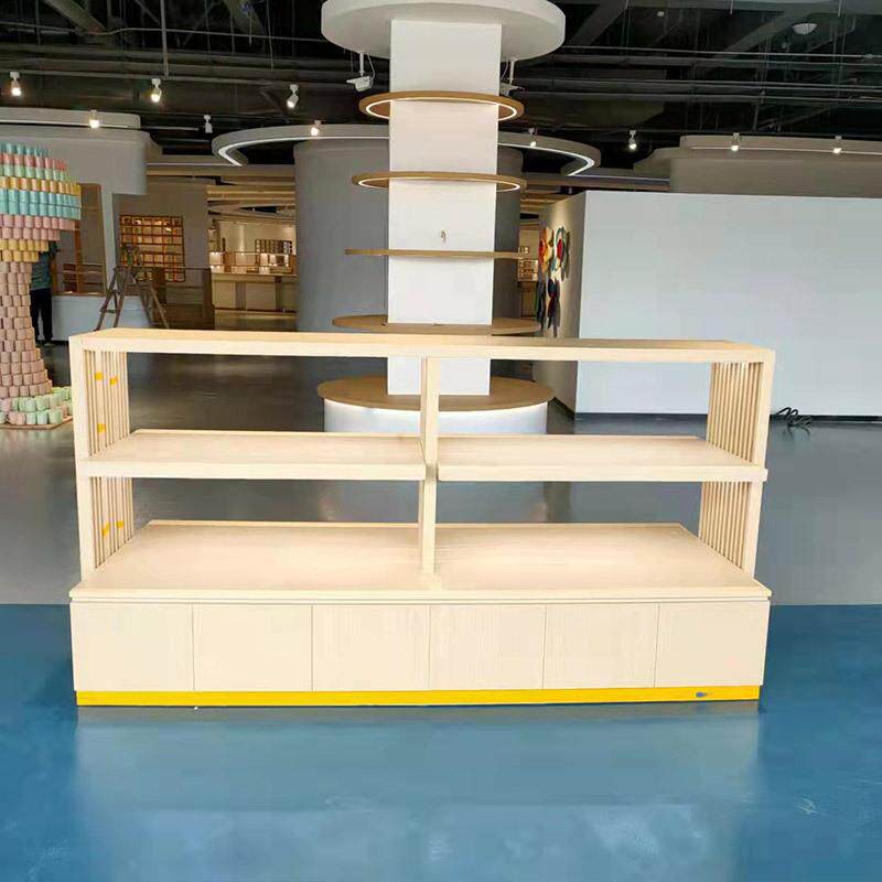 厂家供应双面展示柜 三层流水台展览中岛柜陶瓷玉器工艺品展台