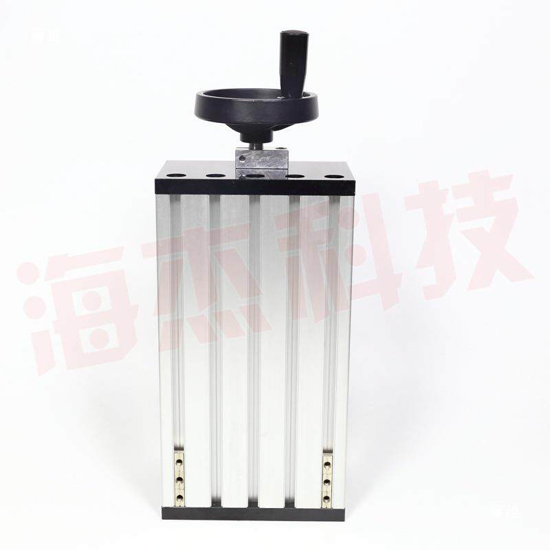 手动滑台手轮手摇滚珠丝杠H150B双线性线轨直线导轨模组重型