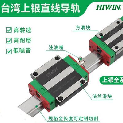 HIWIN滚柱滑轨RGH25HA1R240ZAH上银导轨RGH25重载加工机滑块