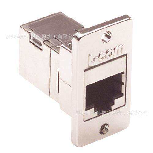 L-COM ECF504-SC5E 超5类屏蔽RJ45面板耦合器套件 连接器 现货