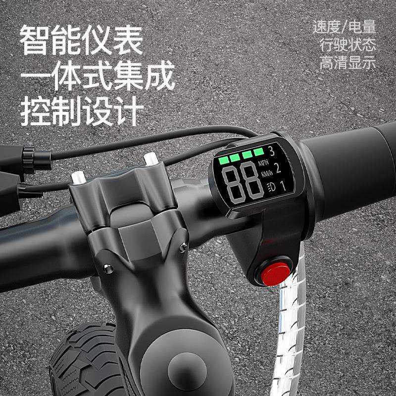 儿童电动自行车新款3-12岁可电动可调速电动平衡车带娃旅游搭档