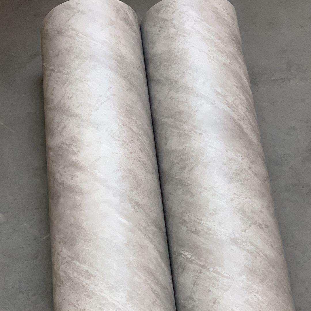 特厚导气槽复古工业风水泥灰色自粘墙纸壁纸装饰pvc贴膜波音软片