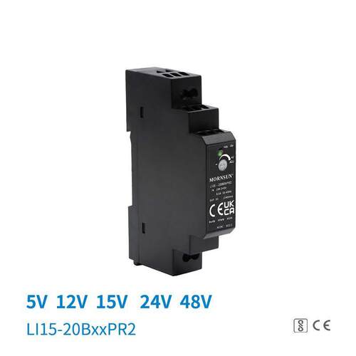 导轨电源LI15/30/60/100/150-20B12V塑壳220V转24V5V48V超薄PR2