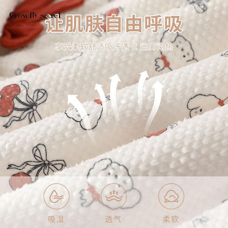 樱桃小狗婴儿连体衣保暖冬装新生儿衣服男女宝宝120g夹棉外穿哈衣