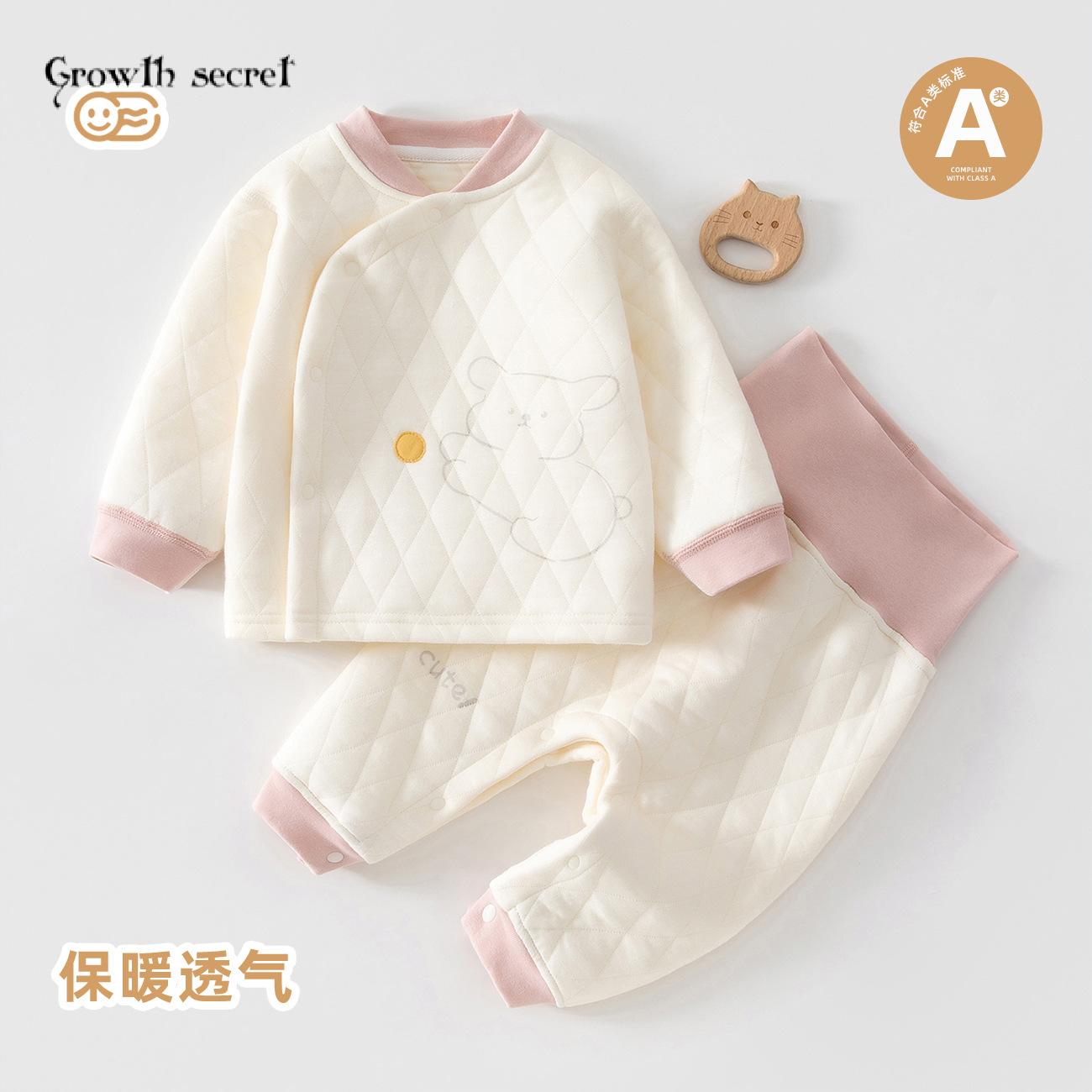 婴幼儿新款秋衣秋裤套装秋冬分体高腰宝宝衣服秋冬儿童内衣两件套