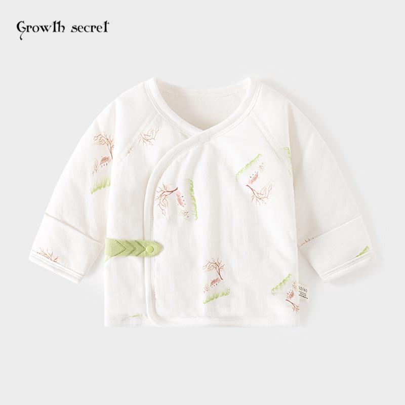 新生婴儿半背衣40克保暖夹棉服无骨纯棉秋冬款薄棉和尚服宝宝上衣
