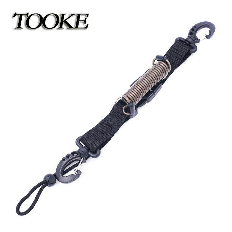 TOOKE相机潜水壳 防水壳 安全快卸连接挂扣 弹簧绳失手绳 钢丝 PU