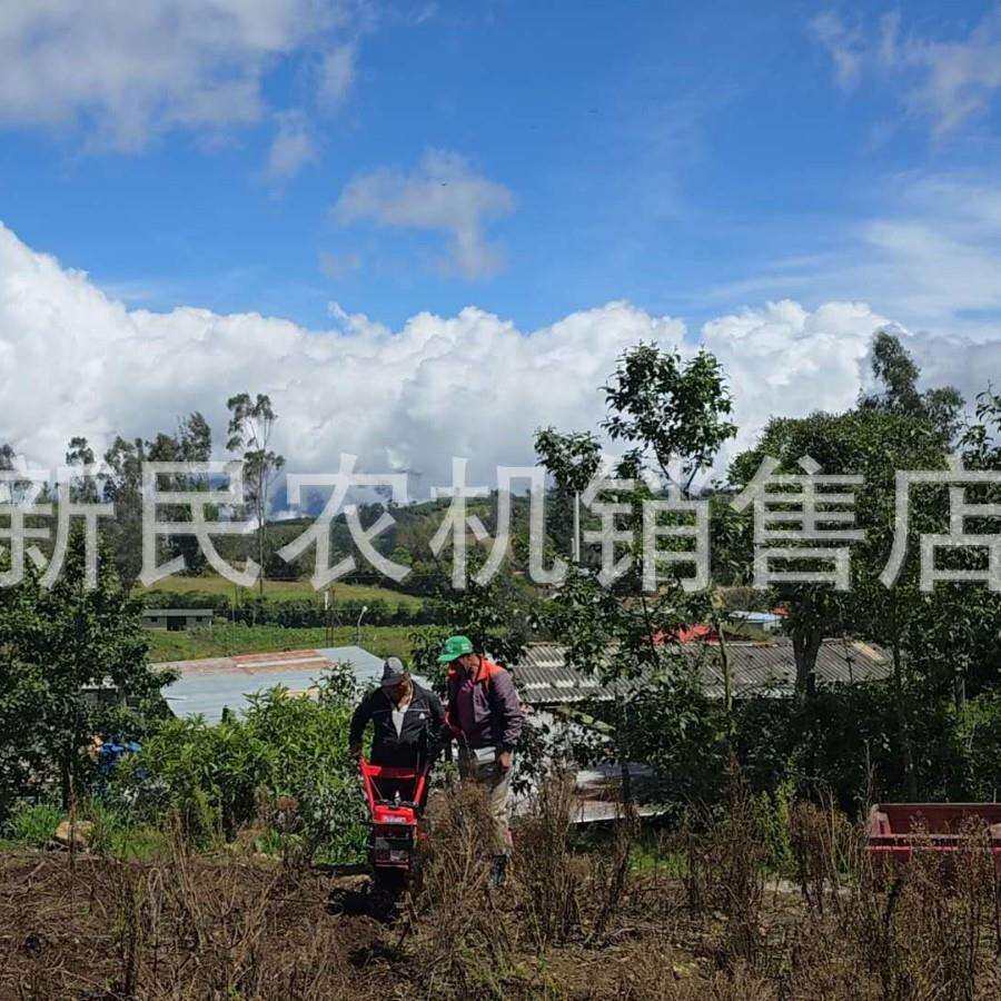 小型微耕机中小型耕地机带翻转犁可以耘锄耕地除草播种玉米施肥