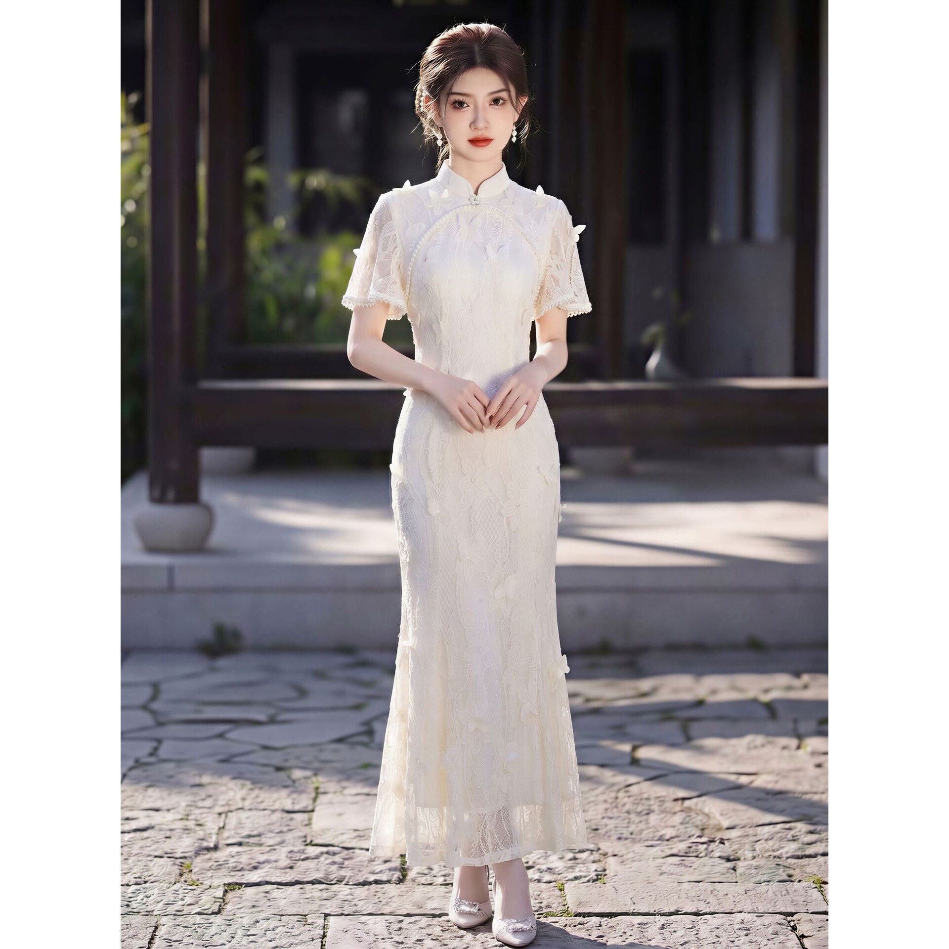 2026新款鱼尾旗袍高级感改良年轻款少女小个子国风日常连衣裙夏季图片