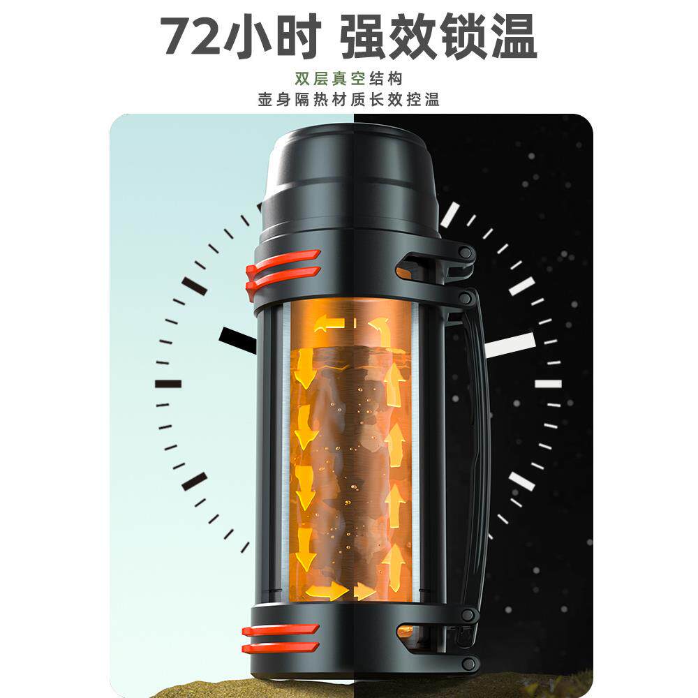 保温杯男大号大容量5000新款户外保温壶316车载暖热水瓶家用水壶