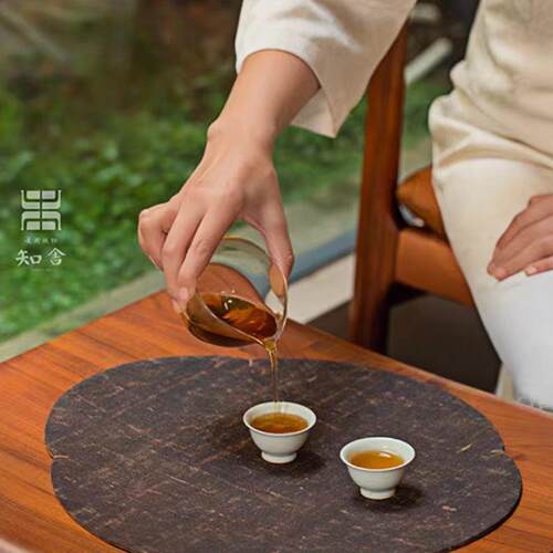 知舍香云纱双面干泡茶席茶壶垫中式禅意复古桌旗桌布茶垫茶道零配