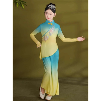2026新款六一儿童古典舞蹈服女秧歌服演出服趣说鼓舞艺考表演服装