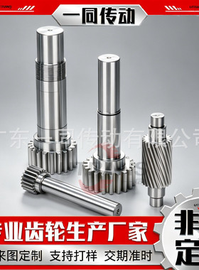 一同齿轮生产定制加工厂家 传动件非标直斜齿轮来图来样精密定做