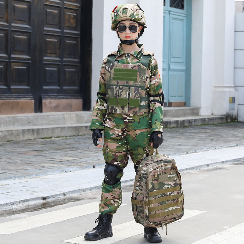 2026新款儿童迷彩服套装特种兵小学生礼物男童春秋军训户外小孩幼
