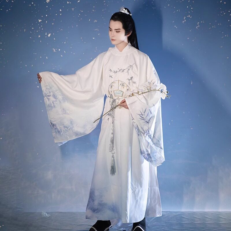 2026新款原创汉服唐制圆领袍套装中国风男款明制道袍男士唐装高品图片