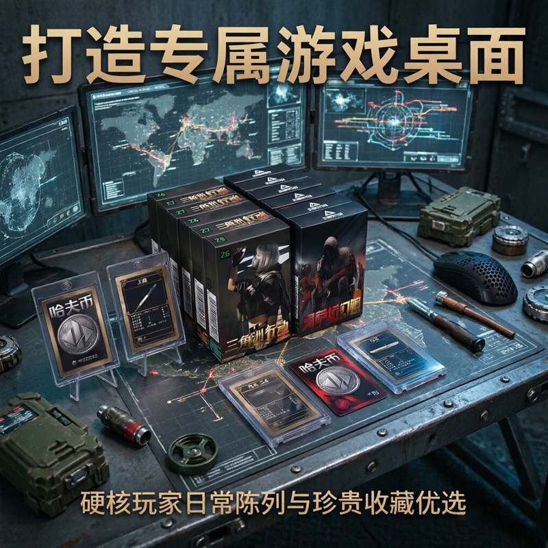 三角洲线下实体超真实卡牌桌游扑克牌桌游双人互动冒险摸金潮玩