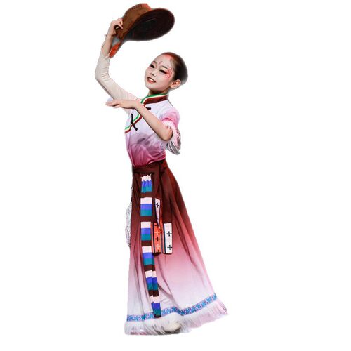 2026新款次仁拉索藏族儿童舞蹈演出服装帽子道具少儿民族舞牧民新