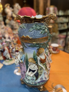 陶瓷摆件 母亲节礼物 雅致同款复刻 花园里的妇人 高50厘米 中古