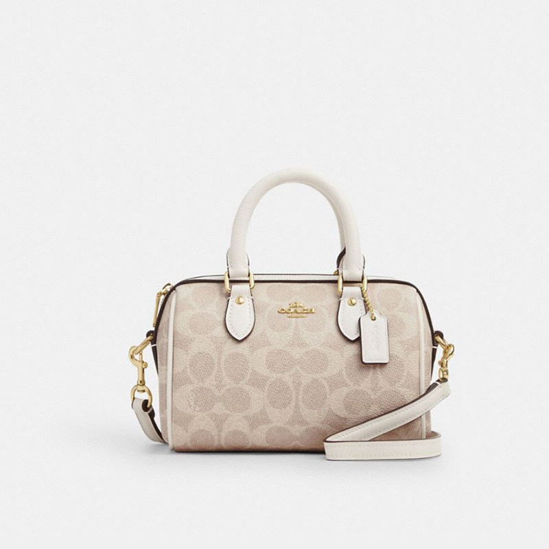 COACH/蔻驰波士顿包 单肩斜跨手提包 官方正品rowan迷你女士包