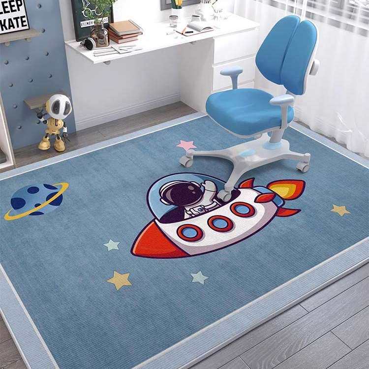 儿童地毯阅读区电脑椅子防滑地垫书房书桌学习桌客厅卧室床边垫子