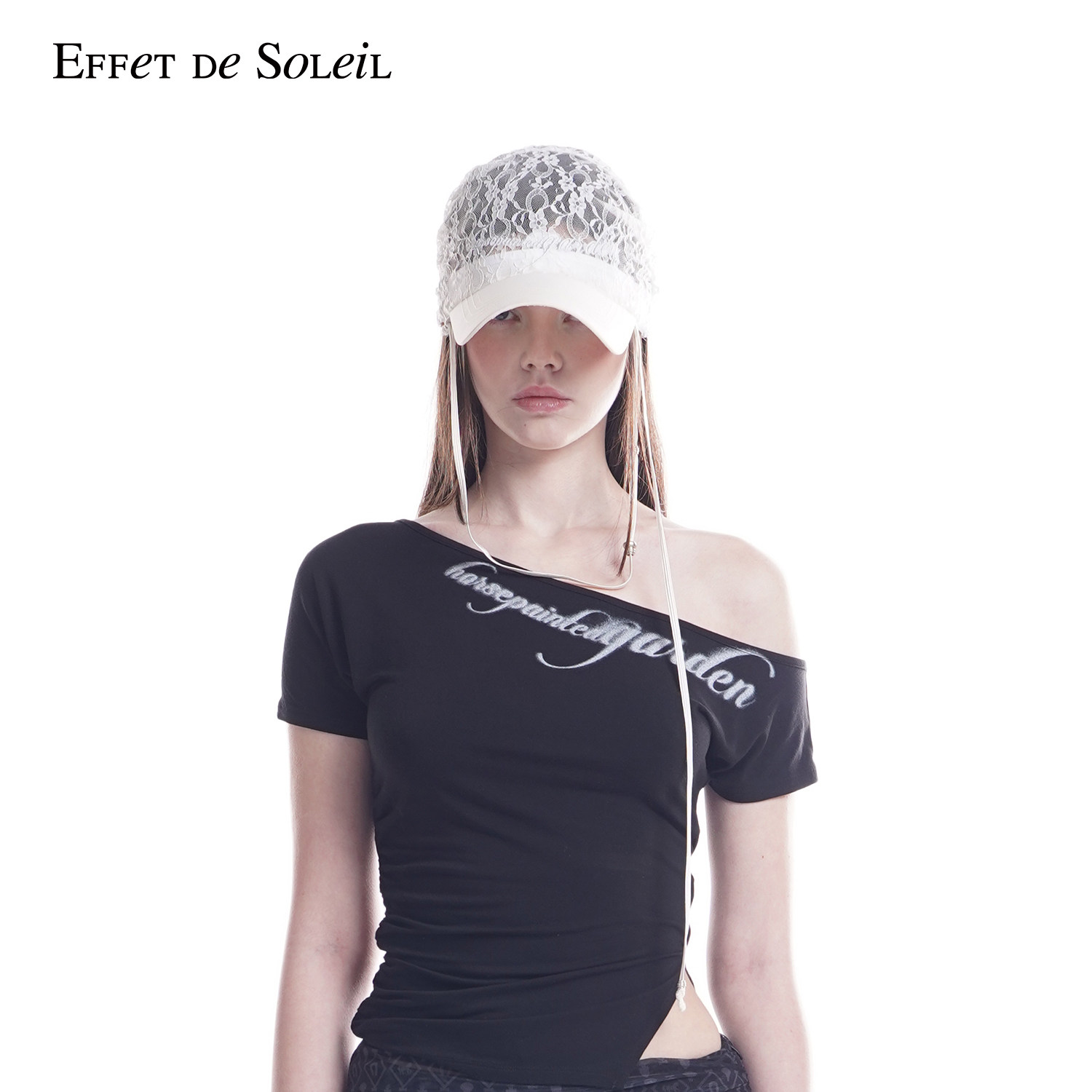 明星同款Effet de Soleil*2000 ARCHIVES联名蕾丝棒球帽子