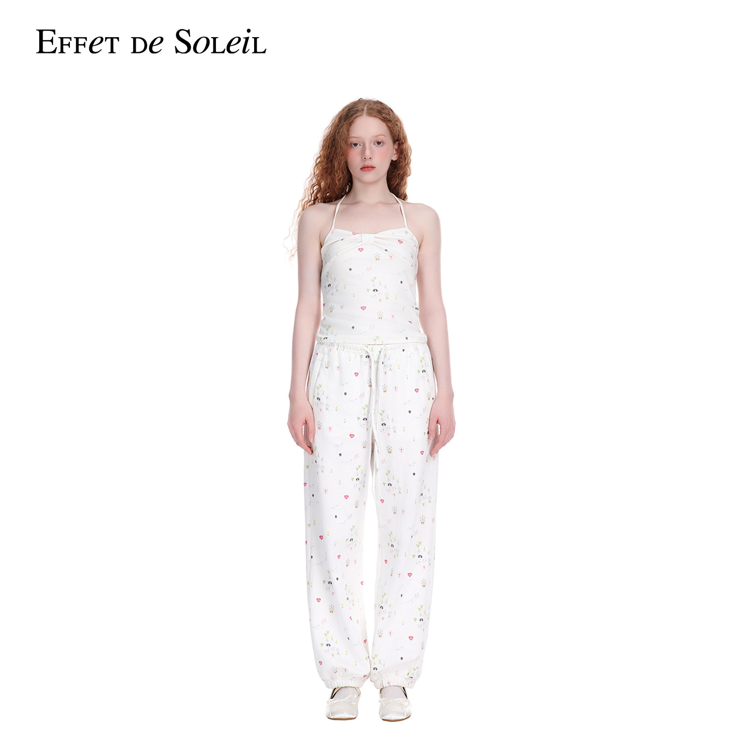 Effet de Soleil挂脖吊带背心女装修身抹胸上衣新品26夏
