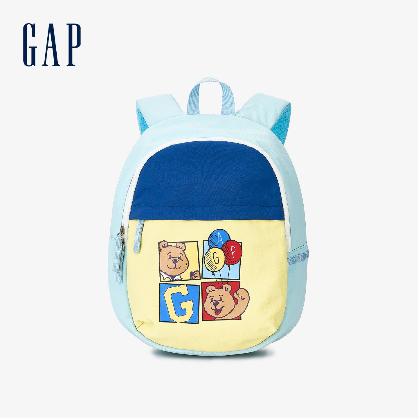GAP小熊撞色双肩包男女儿童外出小背包学生书包轻便减负出游新款