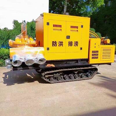 自走式抗洪排涝抽水泵车履带式移动防汛泵车大流量抗旱救援工程