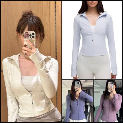 露露乐蒙Nulu面料连帽瑜伽外套