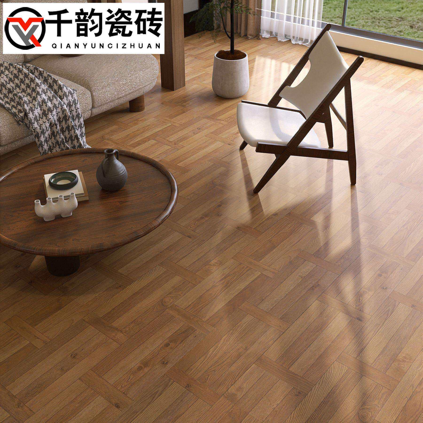 民宿复古木纹砖地砖60x120瓷砖法式客厅仿木纹卧室阳台餐厅地砖砖