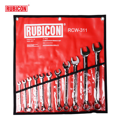 罗宾汉美式梅开扳手RCW-311两用扳手呆头扳手11支装套装 8-24MM