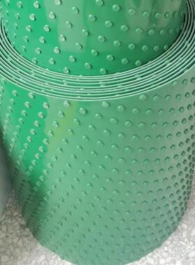 行家选PVC防滑输送带平面输送带耐油耐寒绿色花纹环形输送带