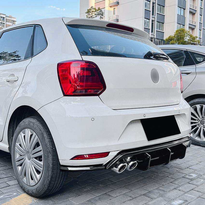 适用大众波罗polo mk5 6r 09-14款尾唇后唇扰流板外饰改装配件