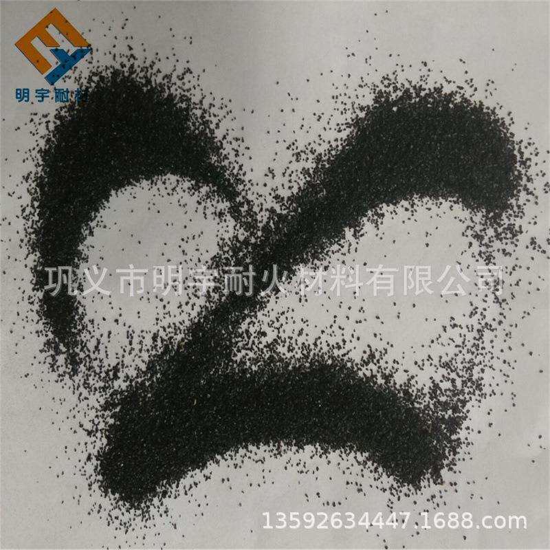 盆景人造石用亮黑彩砂铜矿砂 除锈沙铜尾矿渣含水量低