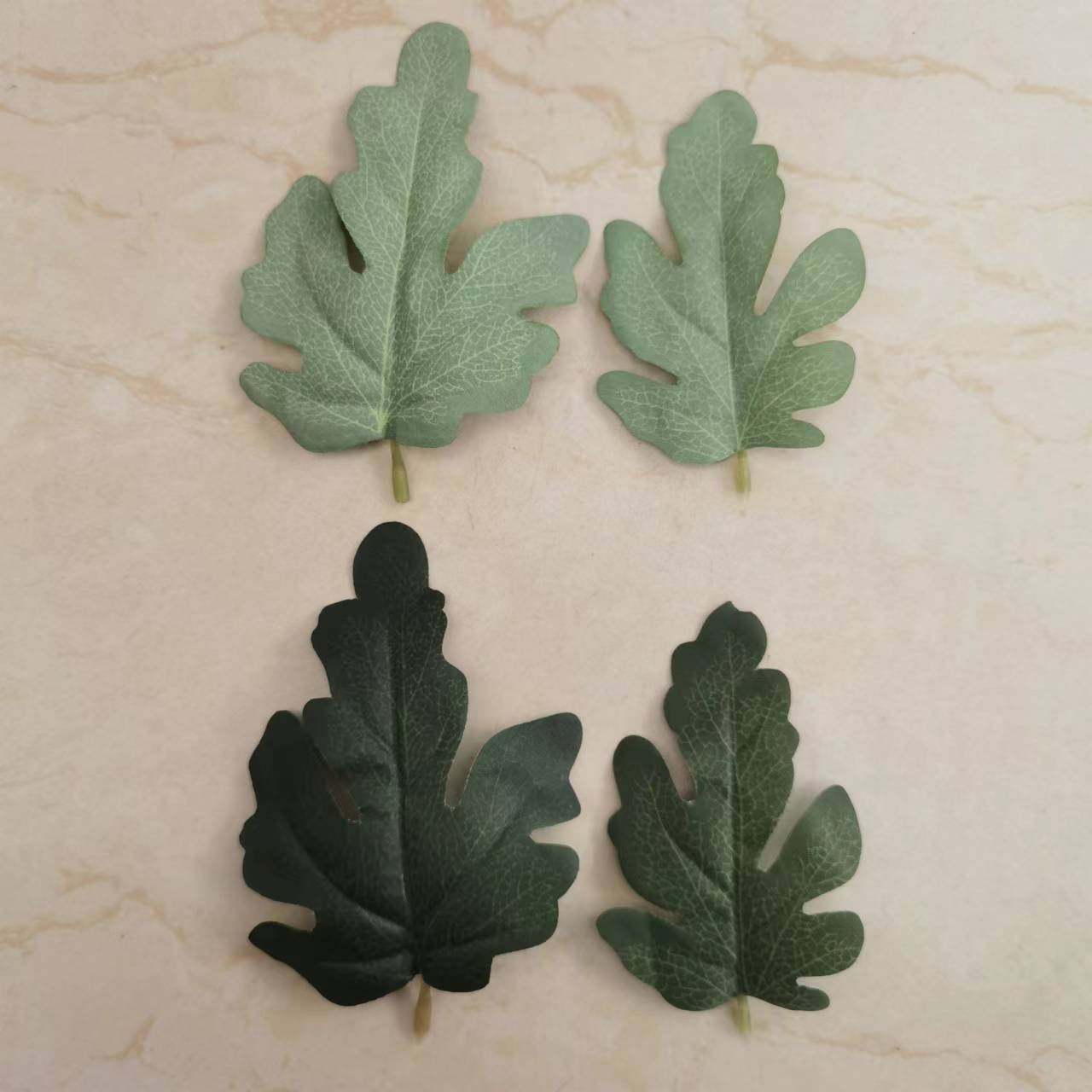 仿真霜白树叶菊花叶婚庆装饰