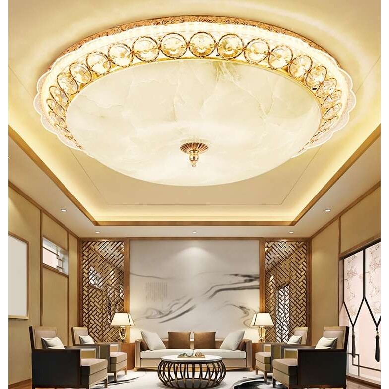 现代简约客厅led吸顶灯 家居卧室房间灯 玄关走廊餐厅水晶吸顶灯
