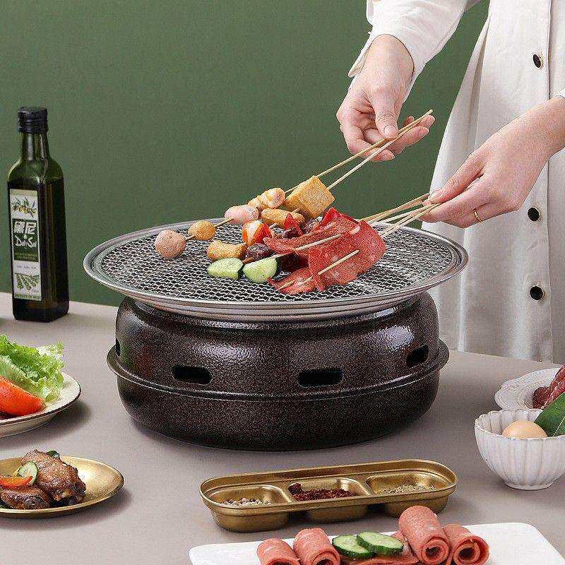 围炉煮茶烤火炉套装室内家用烧烤炉新款冬天户外火盆煤炉具全套装