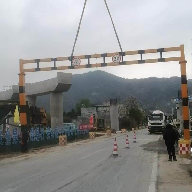 高速公路固定限高架小区马路防撞限高杆 桥头桥梁限高大型龙门架